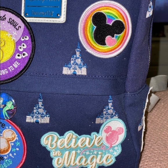 Custom Disney Loungefly Canvas Backpack - Picture 6 of 7